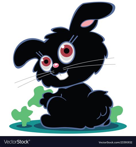 black cartoon rabbit